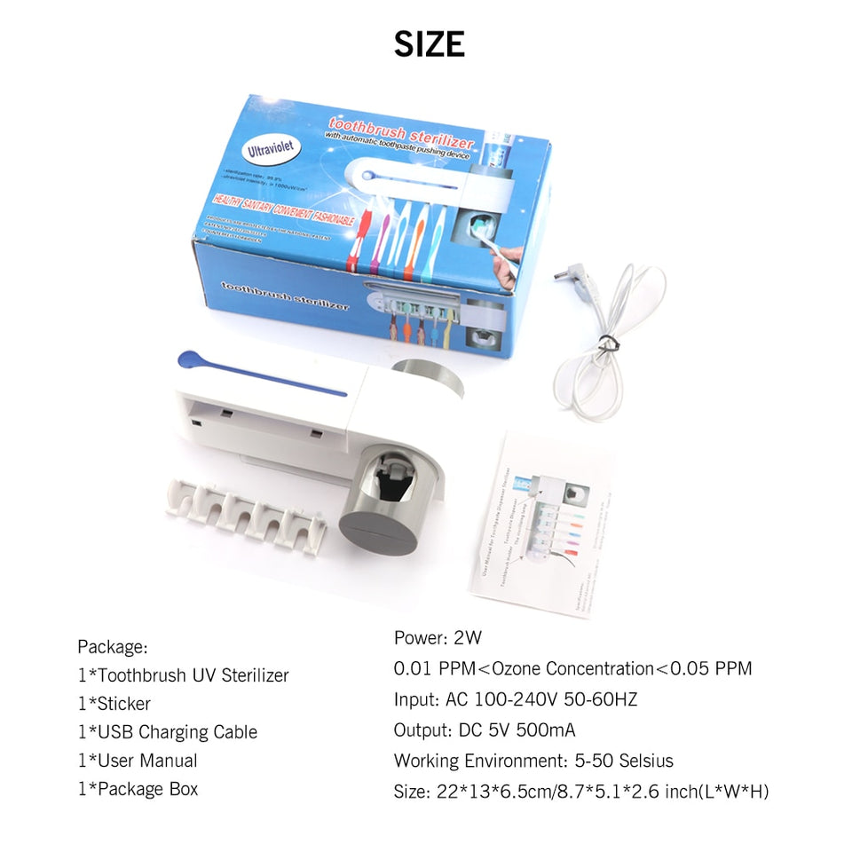 3-IN-1 Ultraviolet Toothbrush Sterilizer