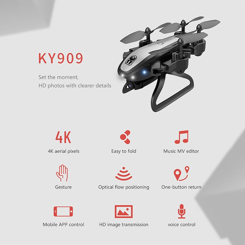 KY909 Professional Drone with 4K HD Camera