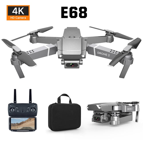 2020 E68 Foldable Drone with 720p HD Camera