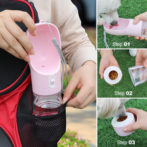 2-IN-1 Portable Pet Water Bottle