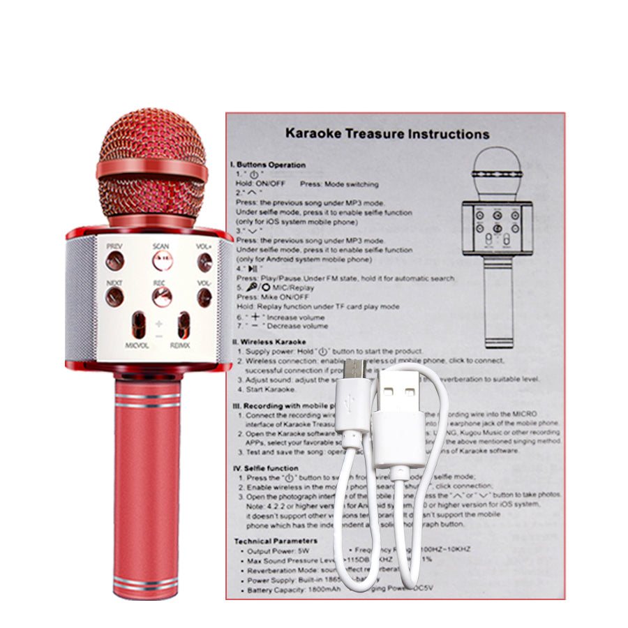 Wireless Bluetooth Karaoke Microphone