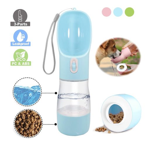 2-IN-1 Portable Pet Water Bottle