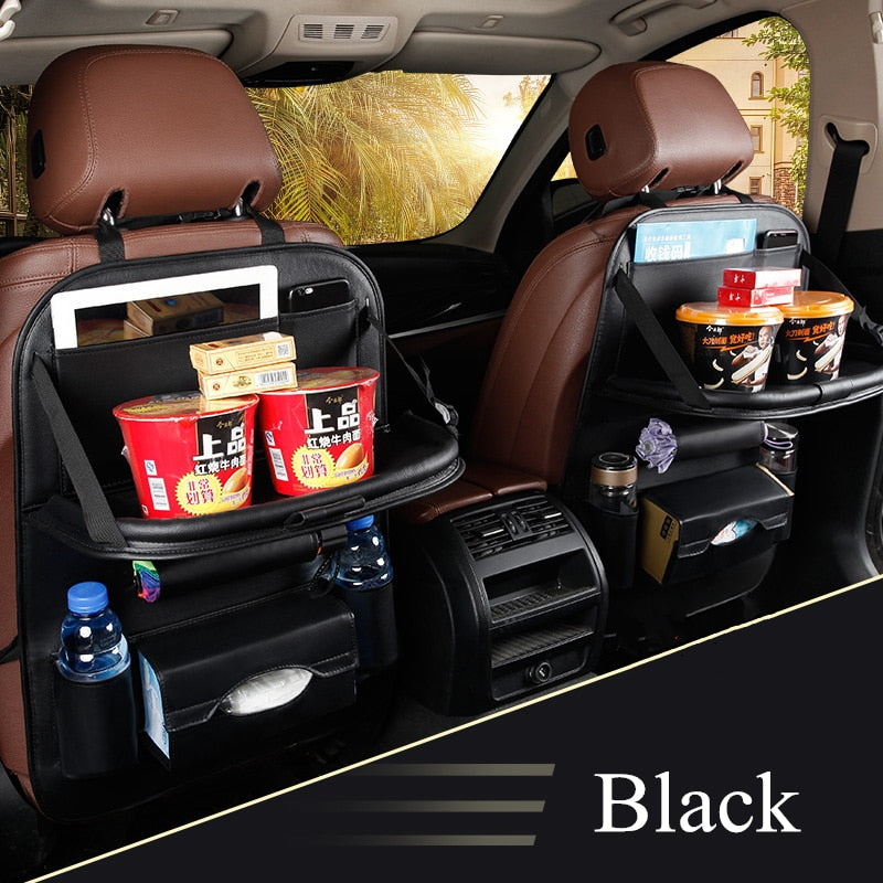 PU Leather Car Seat Back Organizer