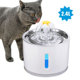 Automatic Cat Water Dispenser Feeder Bowl LED Light