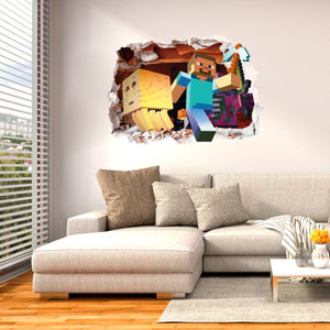 Cartoon  Games Wall Stickers Mosaic game posters