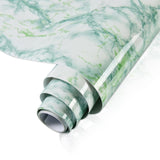 Waterproof Marble Self Adhesive Wallpaper Vinyl Film Wall Stickers Bathroom Kitchen Cupboard Room Decoration Sticky Paper Decal