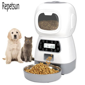 3.5L Automatic Pet Feeder Food Dispenser Timer