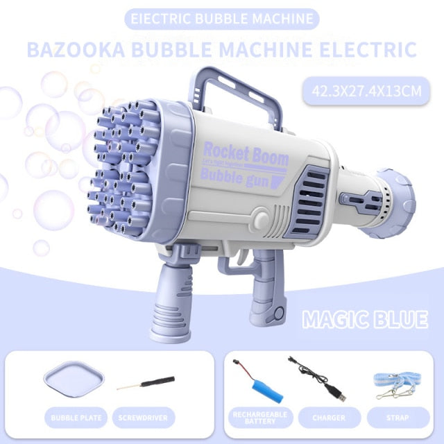 Automatic 44-Hole Bubble Machine Gun