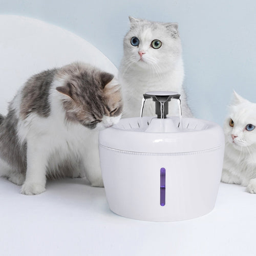 Automatic Cat Water Dispenser Feeder Bowl LED Light