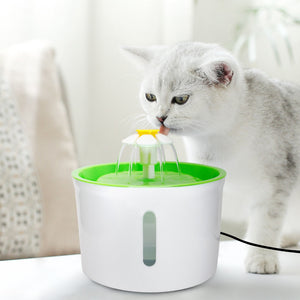 Automatic Cat Water Dispenser Feeder Bowl LED Light