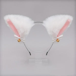 Girls Cat Ear Headband Necklace Cosplay Costume