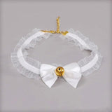 Girls Cat Ear Headband Necklace Cosplay Costume