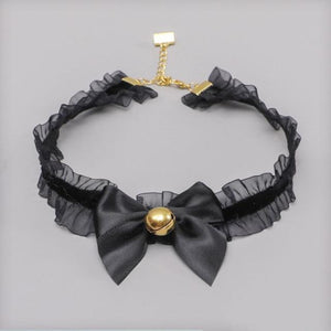 Girls Cat Ear Headband Necklace Cosplay Costume