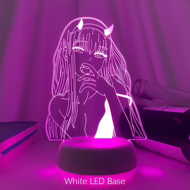 Newest Anime Zero Two 3d Lamp Figure Nightlight