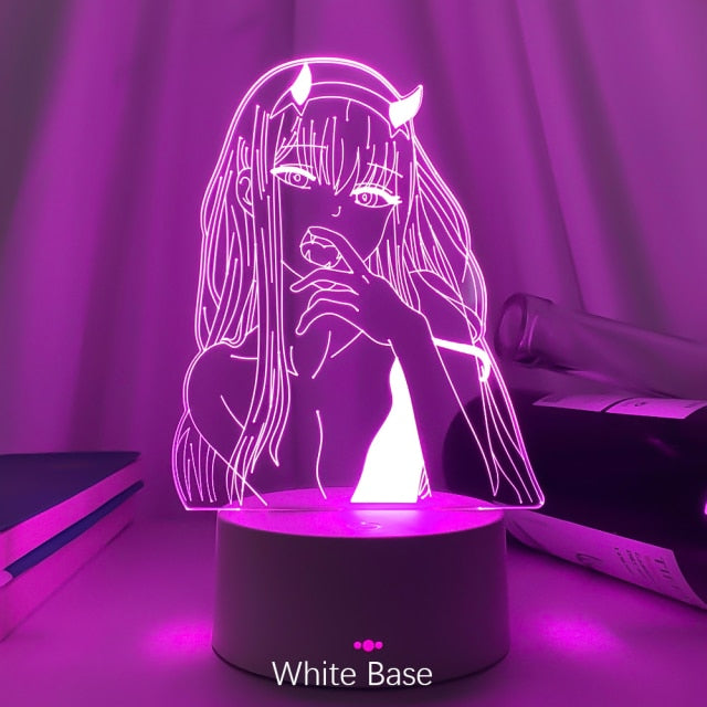 Newest Anime Zero Two 3d Lamp Figure Nightlight