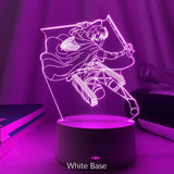 Newest Acrylic 3d Lamp Levi Ackerman Attack on Titan