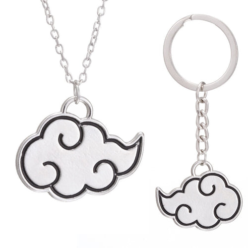 Naruto Akatsuki White Cloud Pendant Necklace